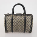 GUCCI GG Supreme GG Canvas Shoulder Bag PVC 4 Set Beige Navy Auth 180975-15