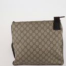 GUCCI GG Supreme GG Canvas Shoulder Bag PVC 4 Set Beige Navy Auth 180975-22