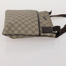 GUCCI GG Supreme GG Canvas Shoulder Bag PVC 4 Set Beige Navy Auth 180975-23
