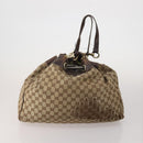 GUCCI GG Supreme GG Canvas Shoulder Bag PVC 4 Set Beige Navy Auth 180975-3