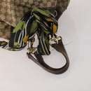 GUCCI GG Supreme GG Canvas Shoulder Bag PVC 4 Set Beige Navy Auth 180975-5