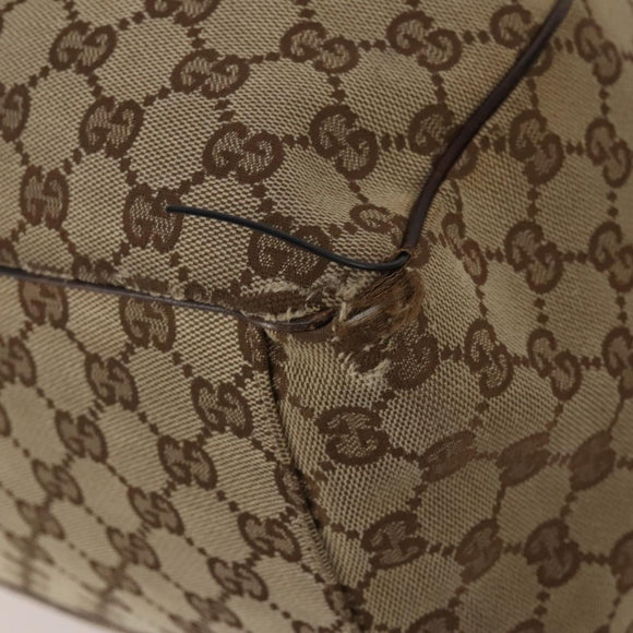 GUCCI GG Supreme GG Canvas Shoulder Bag PVC 4 Set Beige Navy Auth 180975