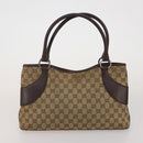 GUCCI GG Canvas Web Sherry Line Shoulder Bag 3 Set Beige Navy Auth 180976-10