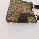 GUCCI GG Canvas Web Sherry Line Shoulder Bag 3 Set Beige Navy Auth 180976-12