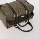CELINE Macadam Canvas C Sulky Bag PVC Leather 5 Set Brown Beige Auth 180979-10