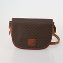 CELINE Macadam Canvas C Sulky Bag PVC Leather 5 Set Brown Beige Auth 180979-24