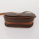 CELINE Macadam Canvas C Sulky Bag PVC Leather 5 Set Brown Beige Auth 180979-28