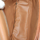 CELINE Macadam Canvas C Sulky Bag PVC Leather 5 Set Brown Beige Auth 180979-29