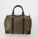 CELINE Macadam Canvas C Sulky Bag PVC Leather 5 Set Brown Beige Auth 180979-8