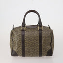 CELINE Macadam Canvas C Sulky Bag PVC Leather 5 Set Brown Beige Auth 180979-9