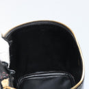 CHANEL Bicolore Vanity Handtas Lamshuid Zwart Goud CC Auth 181100-20