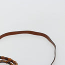 GUCCI Bamboo Hand Bag Leather 2way Brown Gold 000 122 0293 Auth 181101-10