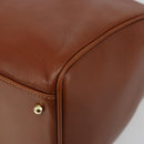 GUCCI Bamboo Hand Bag Leather 2way Brown Gold 000 122 0293 Auth 181101-12