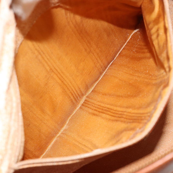GUCCI Bamboo Hand Bag Leather 2way Brown Gold 000 122 0293 Auth 181101