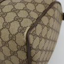 GUCCI GG Supreme Web Sherry Line Boston Bag PVC Beige Gold 39 02 007 Auth 181103-9