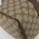 GUCCI GG Supreme Web Sherry Line Boston Bag PVC Beige Gold 39 02 007 Auth 181103-16