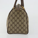 GUCCI GG Supreme Web Sherry Line Boston Bag PVC Beige Gold 39 02 007 Auth 181103-4