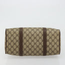 GUCCI GG Supreme Web Sherry Line Boston Bag PVC Beige Gold 39 02 007 Auth 181103-5