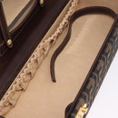 FENDI Zucca Canvas Hand Bag 2way Black Brown Auth 181104-28