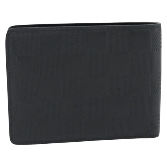 LOUIS VUITTON Damier Infini Portefeuille Multipull Onyx N63124 LV Auth 181107V