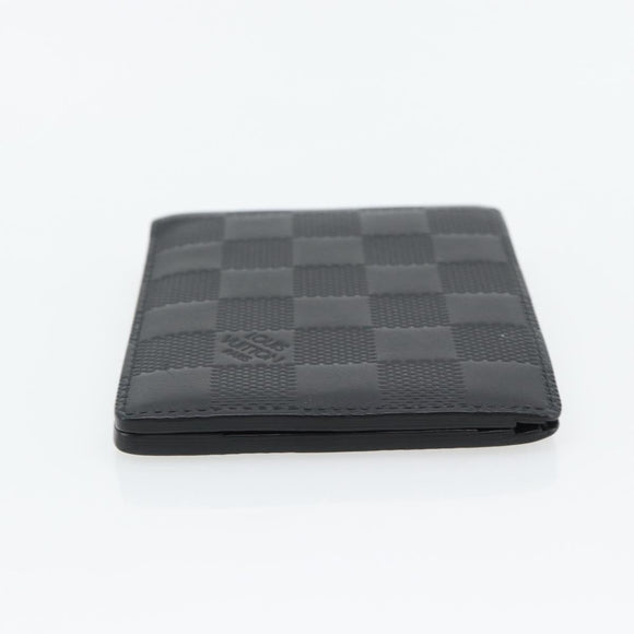 LOUIS VUITTON Damier Infini Portefeuille Multipull Onyx N63124 LV Auth 181107V