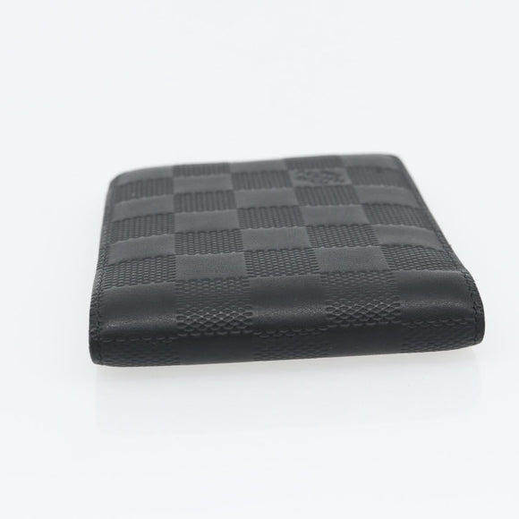 LOUIS VUITTON Damier Infini Portefeuille Multipull Onyx N63124 LV Auth 181107V