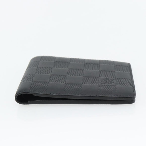 LOUIS VUITTON Damier Infini Portefeuille Multipull Onyx N63124 LV Auth 181107V