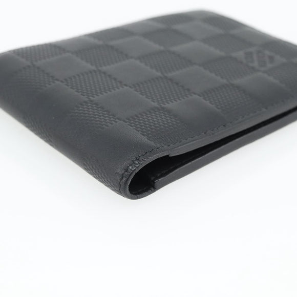 LOUIS VUITTON Damier Infini Portefeuille Multipull Onyx N63124 LV Auth 181107V
