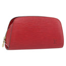 LOUIS VUITTON Epi Dauphine PM Pouch Castilian Red M48447 LV Auth 181108-1
