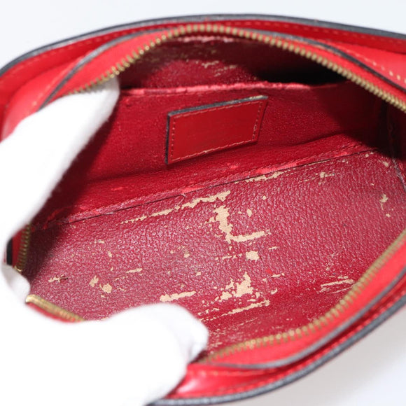 LOUIS VUITTON Epi Dauphine PM Pouch Castilian Red M48447 LV Auth 181108