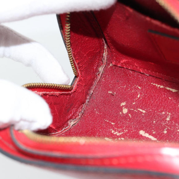LOUIS VUITTON Epi Dauphine PM Pouch Castilian Red M48447 LV Auth 181108