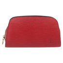 LOUIS VUITTON Epi Dauphine PM Pouch Castilian Red M48447 LV Auth 181108-13