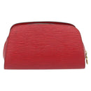 LOUIS VUITTON Epi Dauphine PM Pouch Castilian Red M48447 LV Auth 181108-2