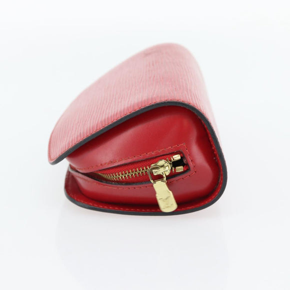LOUIS VUITTON Epi Dauphine PM Pouch Castilian Red M48447 LV Auth 181108