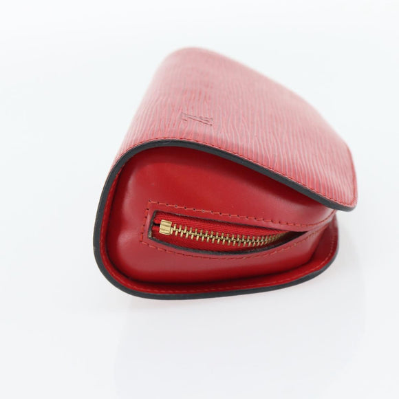 LOUIS VUITTON Epi Dauphine PM Pouch Castilian Red M48447 LV Auth 181108