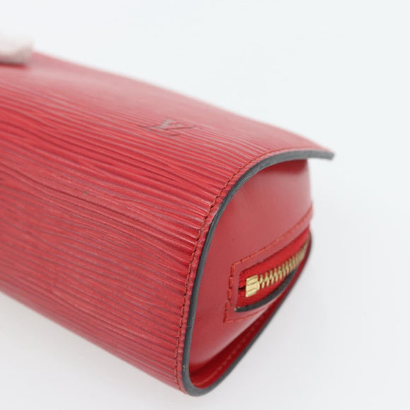 LOUIS VUITTON Epi Dauphine PM Pouch Castilian Red M48447 LV Auth 181108