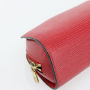 LOUIS VUITTON Epi Dauphine PM Pouch Castilian Red M48447 LV Auth 181108-14