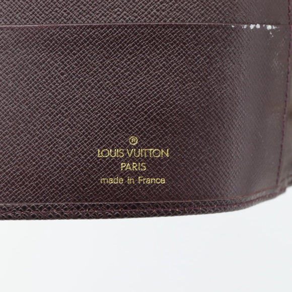LOUIS VUITTON Taiga Leather Agenda MM Planner Cover Acajou R20416 Auth 181110