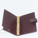 LOUIS VUITTON Taiga Leather Agenda MM Planner Cover Acajou R20416 Auth 181110-8