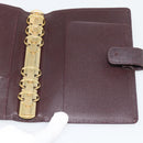 LOUIS VUITTON Taiga Leather Agenda MM Planner Cover Acajou R20416 Auth 181110-19