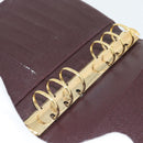 LOUIS VUITTON Taiga Leather Agenda MM Planner Cover Acajou R20416 Auth 181110-10