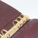 LOUIS VUITTON Taiga Leather Agenda MM Planner Cover Acajou R20416 Auth 181110-20