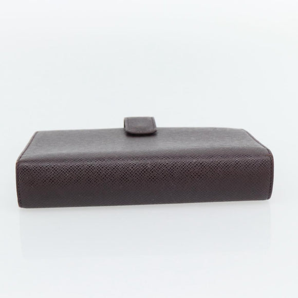 LOUIS VUITTON Taiga Leather Agenda MM Planner Cover Acajou R20416 Auth 181110