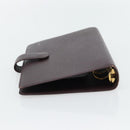 LOUIS VUITTON Taiga Leather Agenda MM Planner Cover Acajou R20416 Auth 181110-5