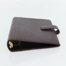 LOUIS VUITTON Taiga Leather Agenda MM Planner Cover Acajou R20416 Auth 181110-6