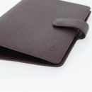 LOUIS VUITTON Taiga Leather Agenda MM Planner Cover Acajou R20416 Auth 181110-7