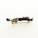 CHANEL Mademoiselle Doll Brooch metal Gold CC Auth 181111V-8