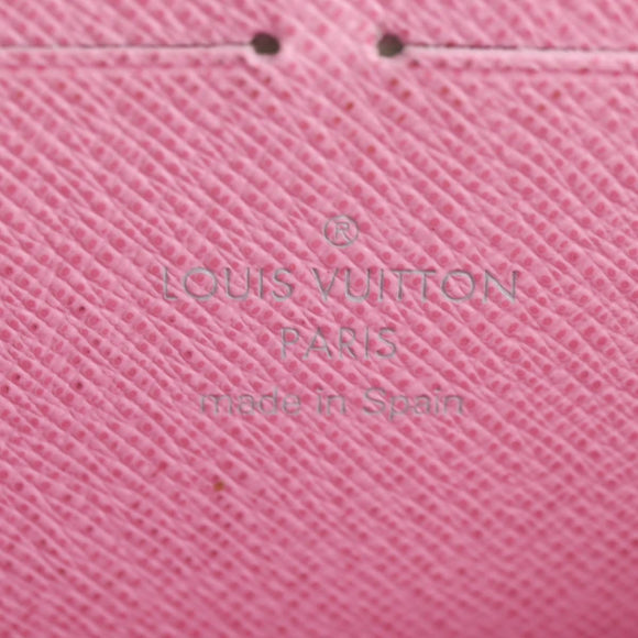 LOUIS VUITTON Monogram Multicolor Zippy Wallet White M60241 LV Auth 181112V