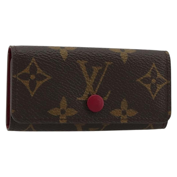 LOUIS VUITTON Monogram Multicles 4 Key Case Fuchsia M62631 Auth 181113V