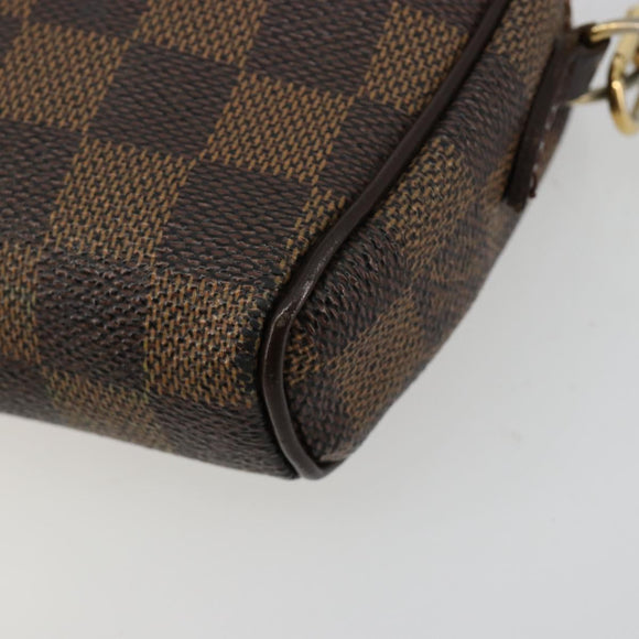 LOUIS VUITTON Damier Ebene Pochette Ipanema Schoudertas N51296 LV Auth 181114A